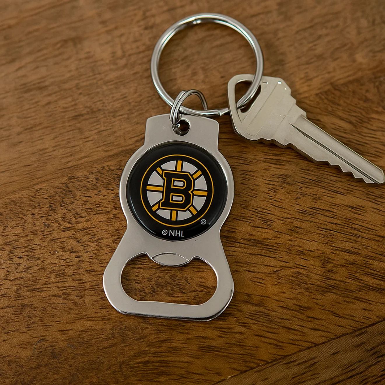 Boston Bruins Logo Bottle Opener Keychain – Official NHL Fan Gear