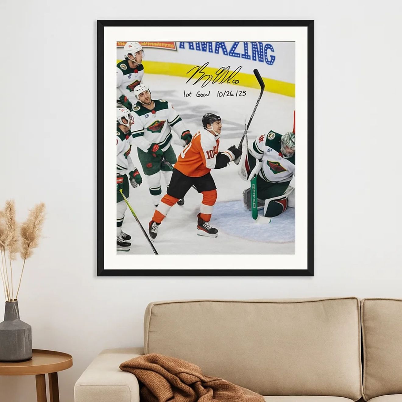 Bobby Brink Autographed Flyers 11x14 Photo with Date Inscription