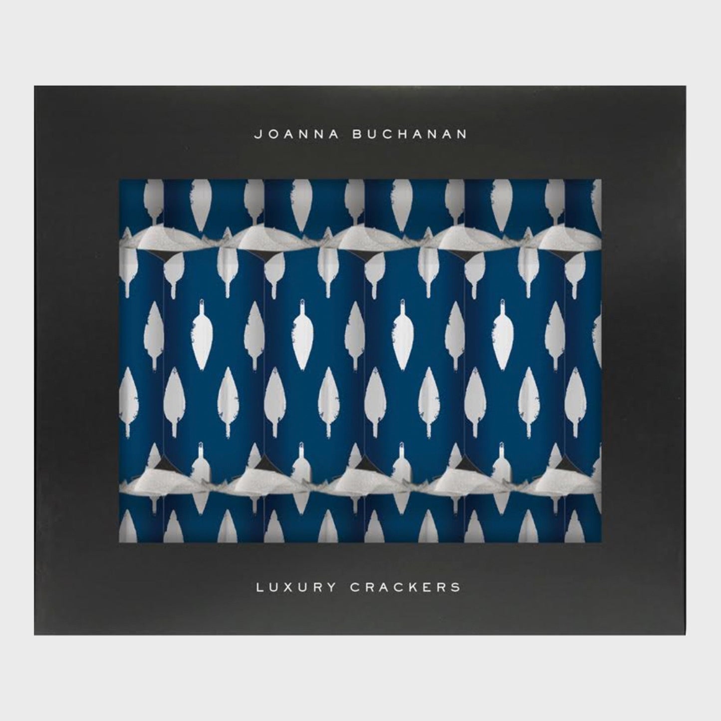 Navy Luxury Celebration Crackers Silver Party Favors Gift Set of Six Luxe