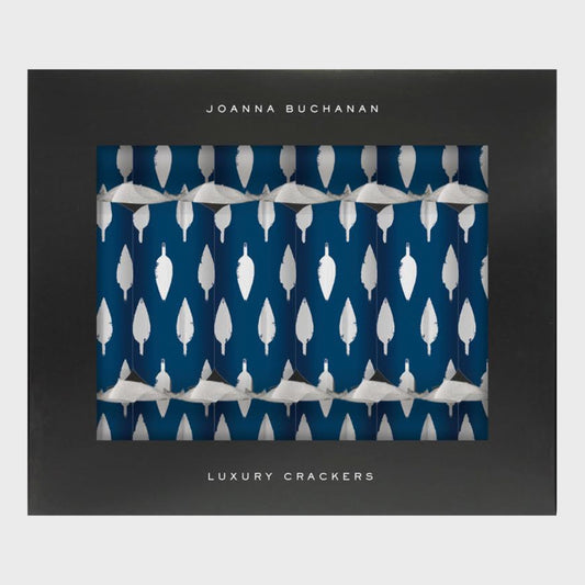 Navy Luxury Celebration Crackers Silver Party Favors Gift Set of Six Luxe