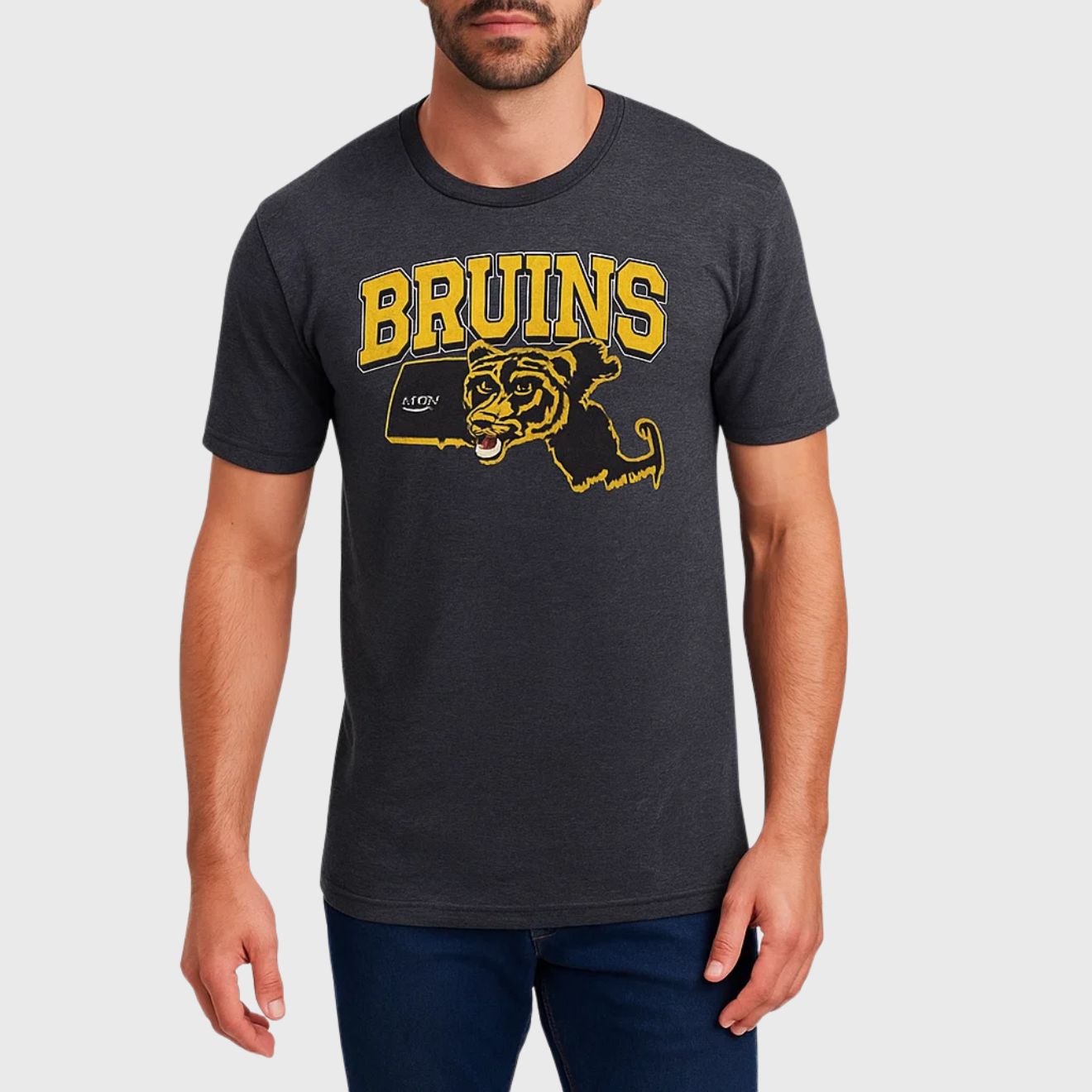 Boston Bruins Centennial Vintage Massachusetts Tri-Blend Shirt