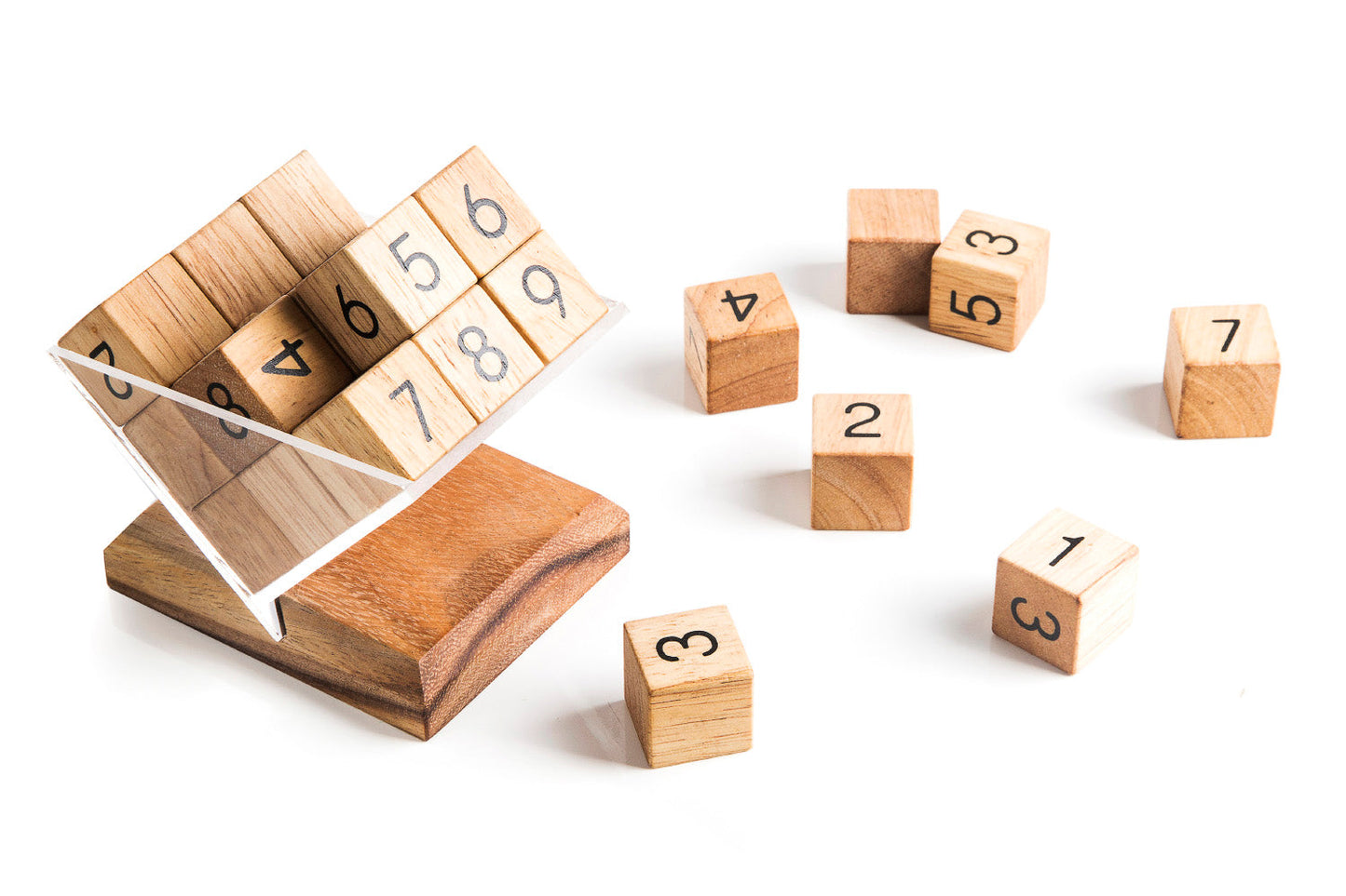 3D Wooden Sudoku Cube Puzzle — Handcrafted Brain Teaser