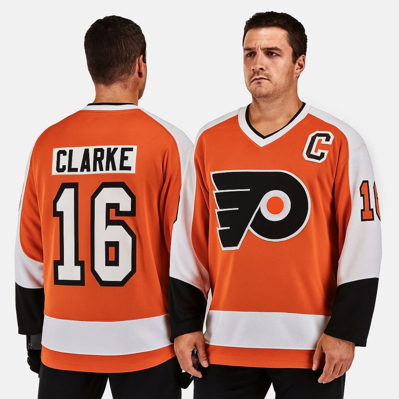 Bobby Clarke Philadelphia Flyers Orange Premier Breakaway Retired Player Jersey