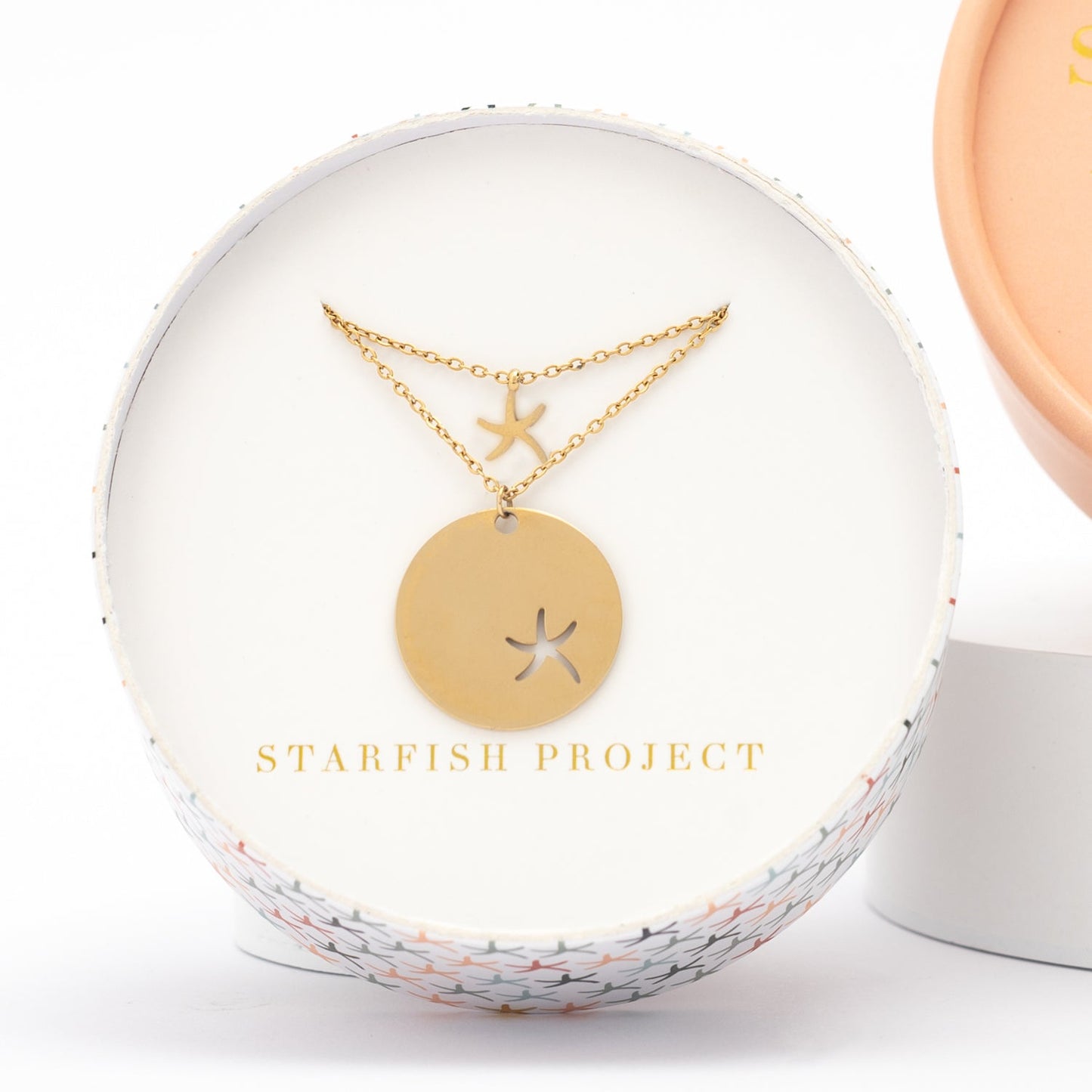 Community Gold Starfish Necklace Set — 14K Plated