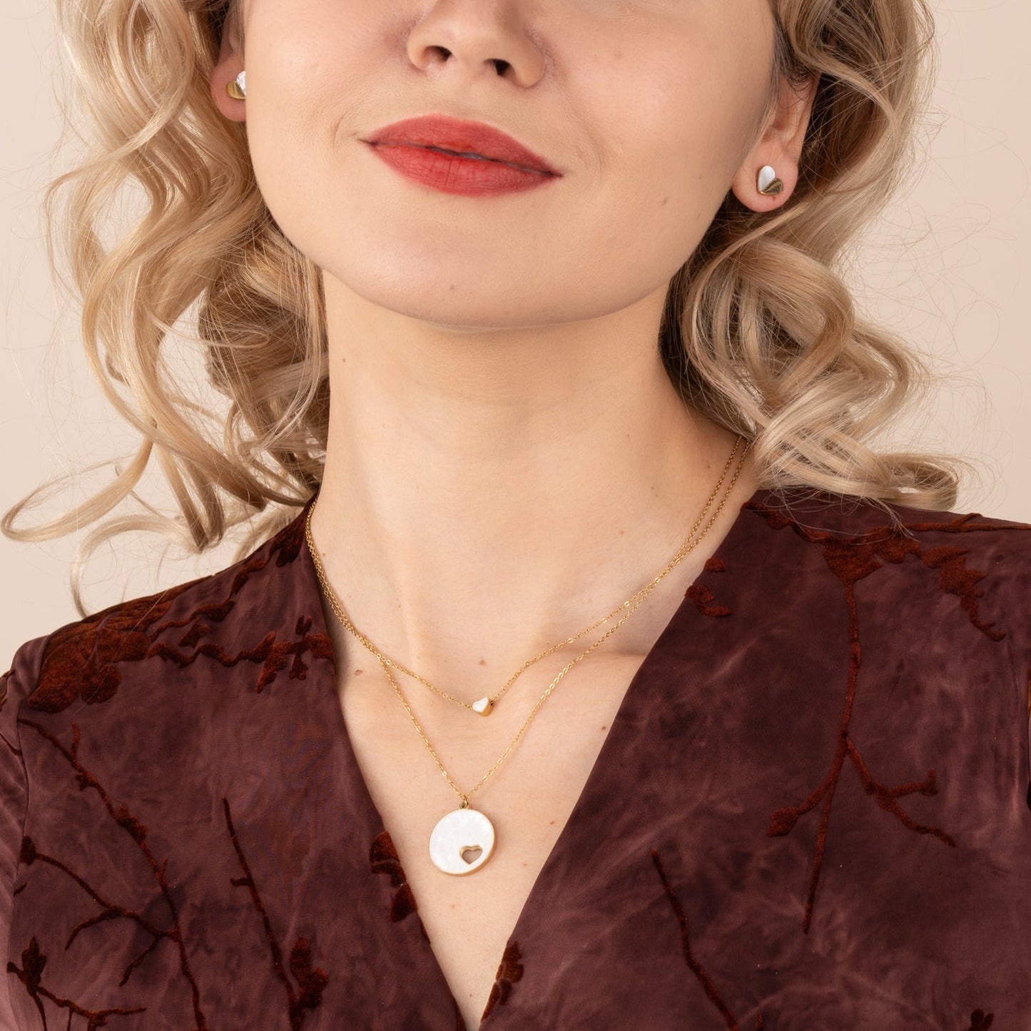 Journey Together Necklace Set in Mother of Pearl — Giftable Duo