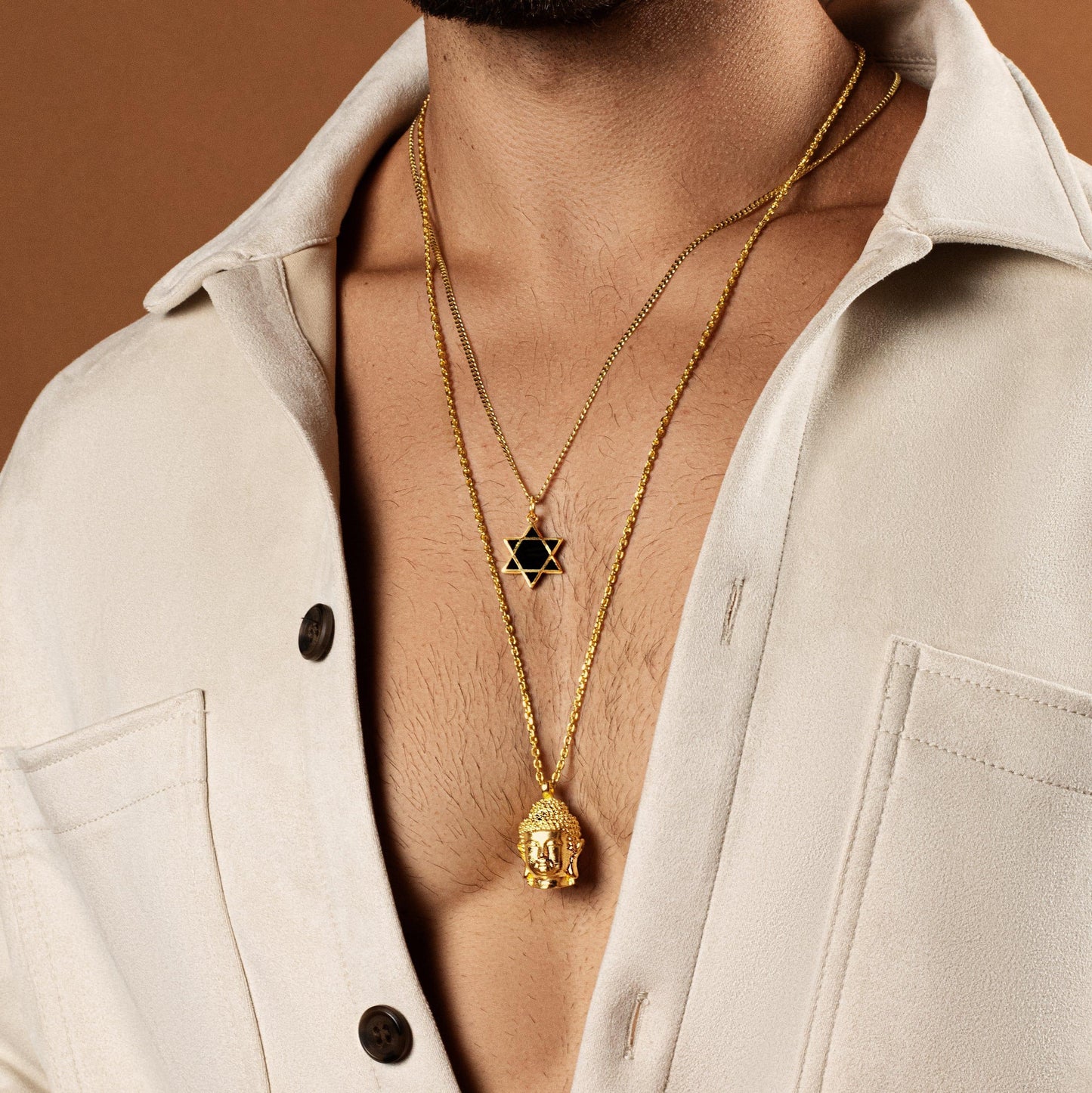 Grounded in Hope — Black Onyx Star of David Necklace