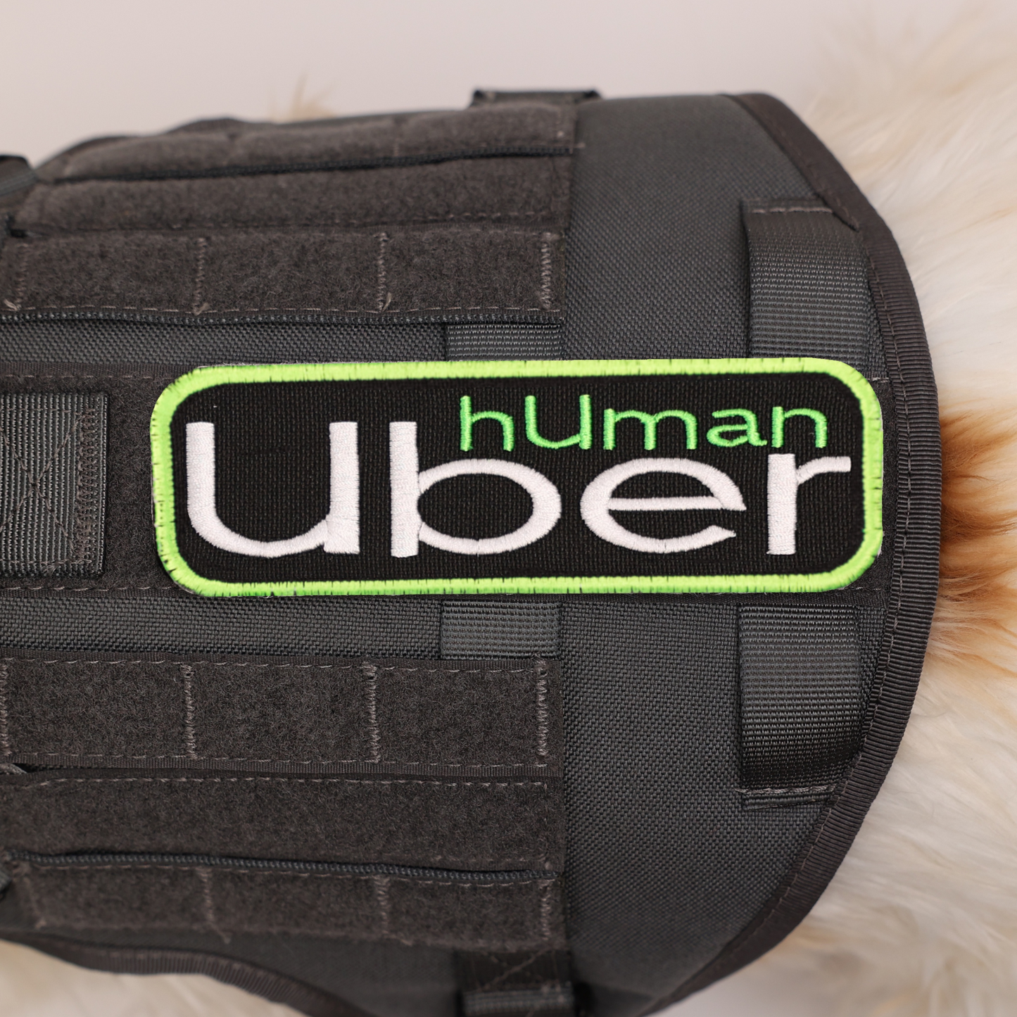 Human Uber Patch — 2" x 6" Recycled Embroidered Patch