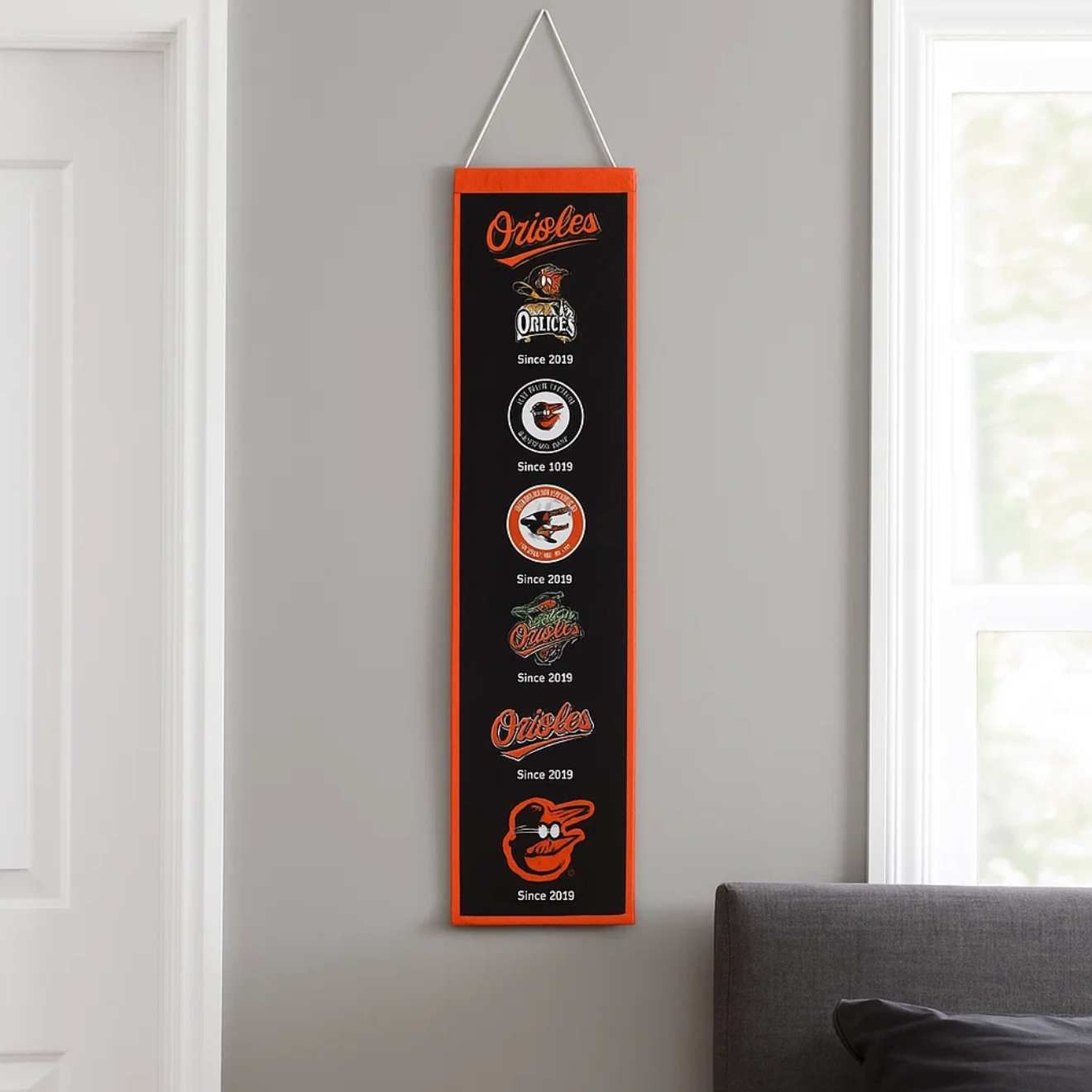 Baltimore Orioles Vintage Wool Banner – Logo Evolution Collectible