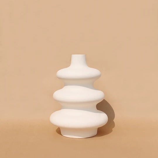 Big Mezo Sculptural Contour Vase by Osmos Studio, 12.5” Height