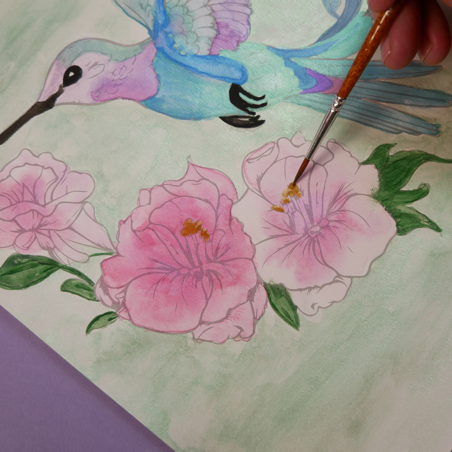 Watercolor Workbook Kit with Brushes, Paints, and Guided Practice Pack