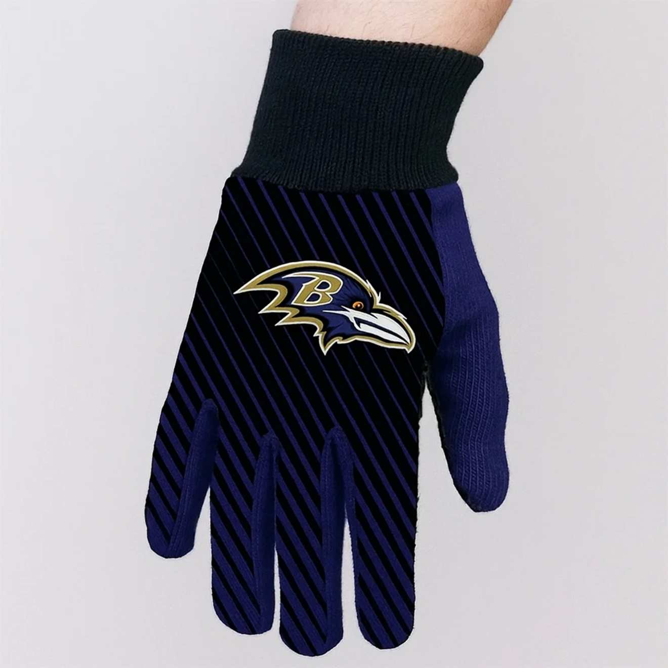 Baltimore Ravens Official Adult Two-Tone Sports Utility Gloves