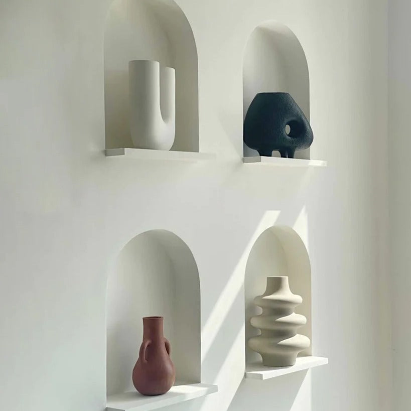 Big Mezo Sculptural Contour Vase by Osmos Studio, 12.5” Height