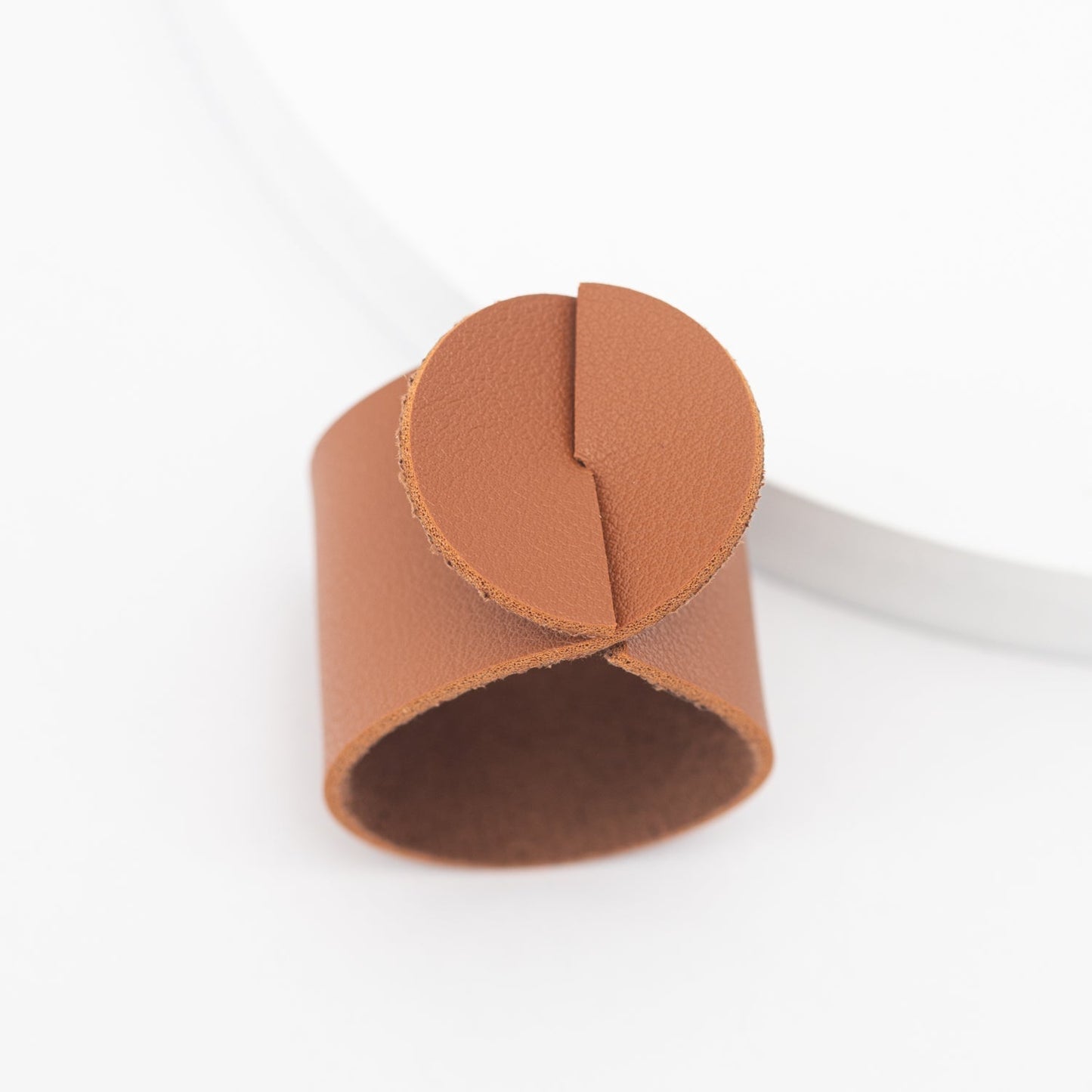 Gather Faux Leather Napkin Ring Set