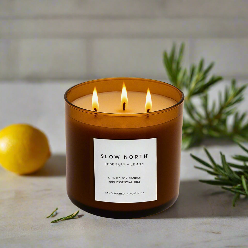 Rosemary + Lemon Signature 3‑Wick Candle