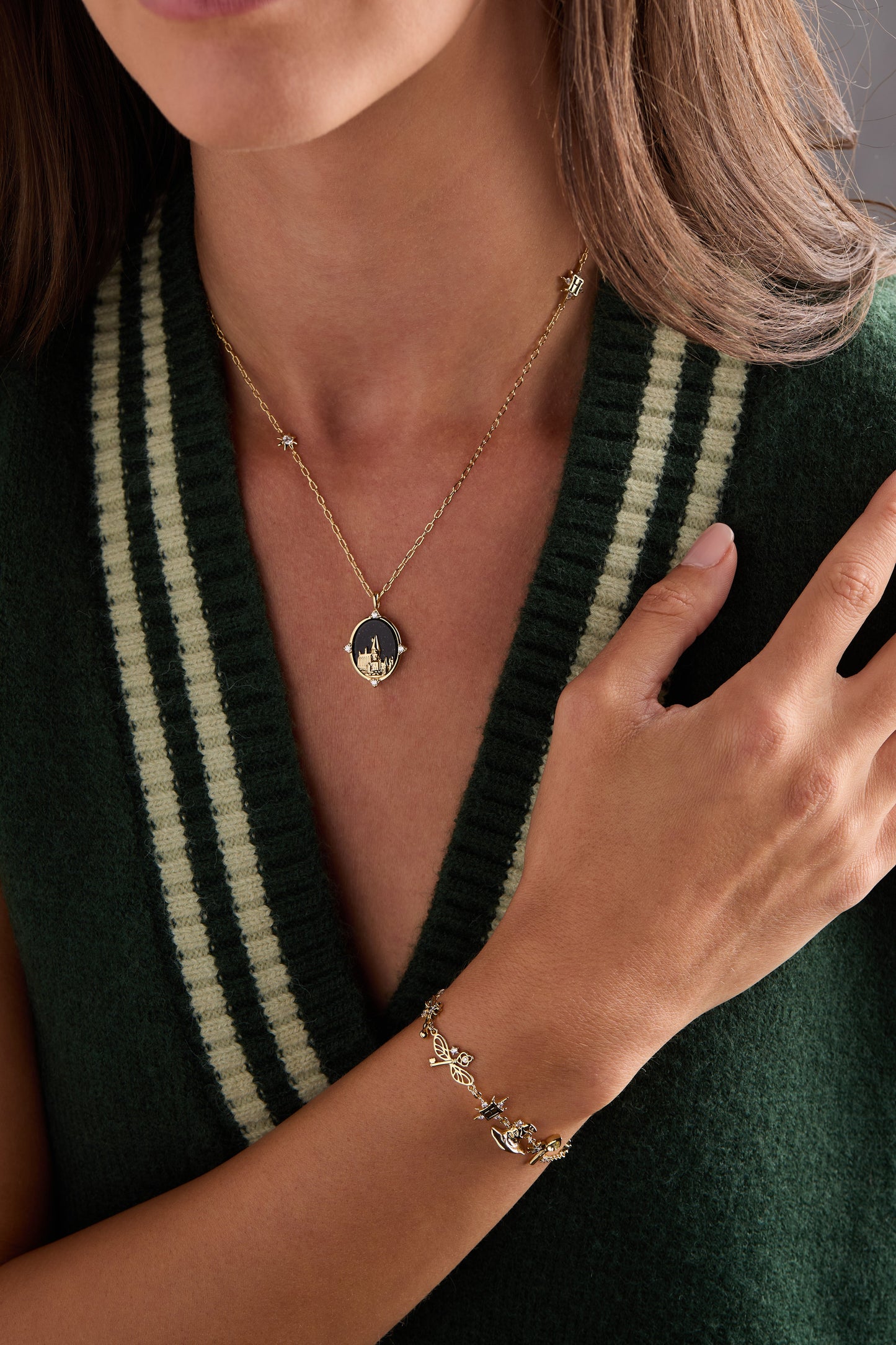 Harry Potter Mixed Icon Inline Charm Bracelet Collector Gift