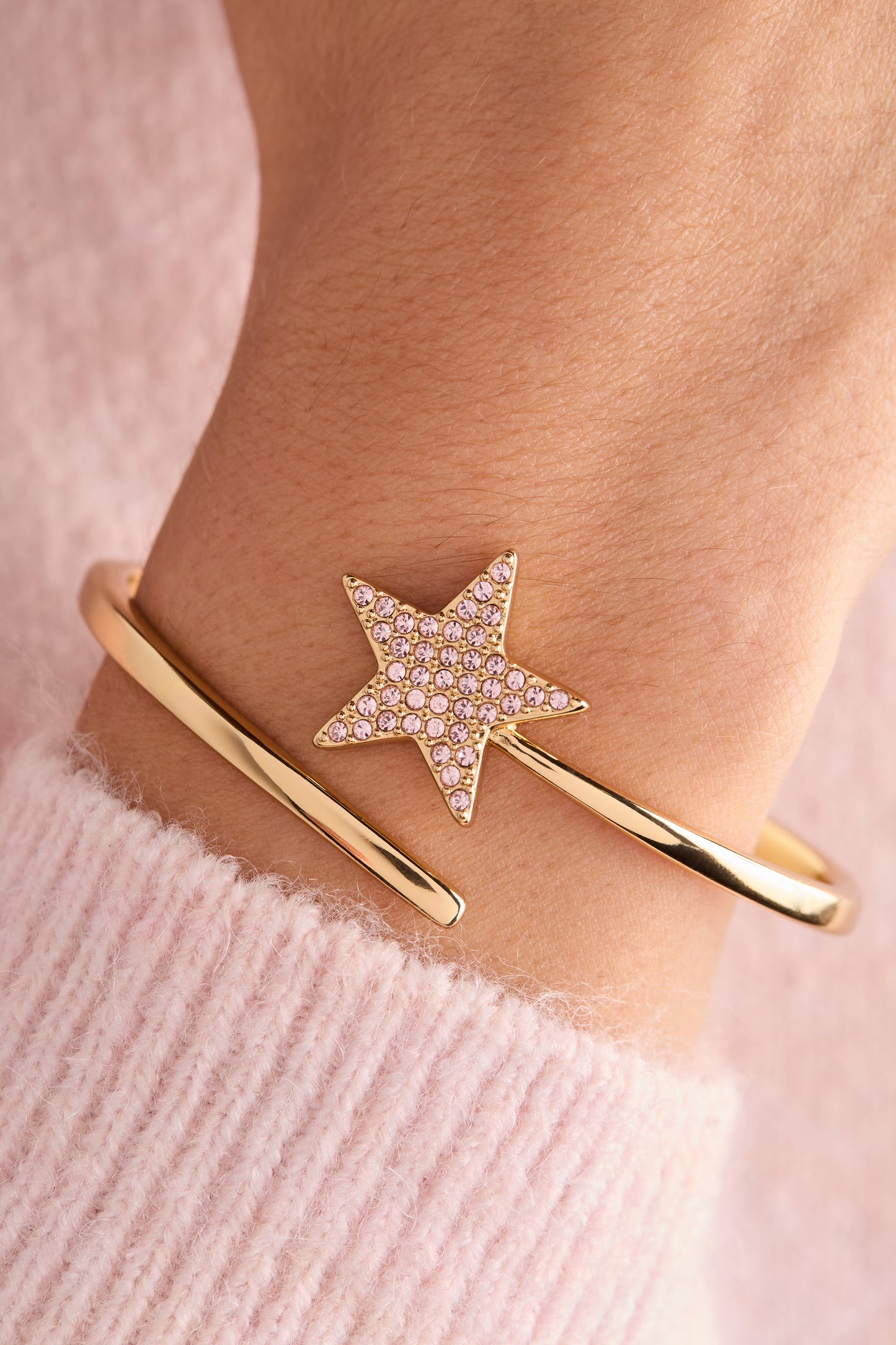 Wizard of Oz Glinda Wand Bypass Cuff with Quote Sparkle Bracelet Gift