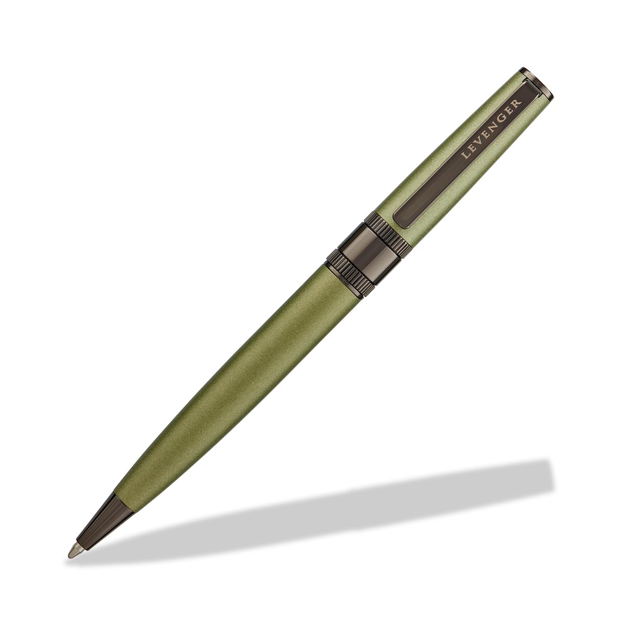 Engineer Pen in Brass with Matte Lacquer and Gear-Shift Ring