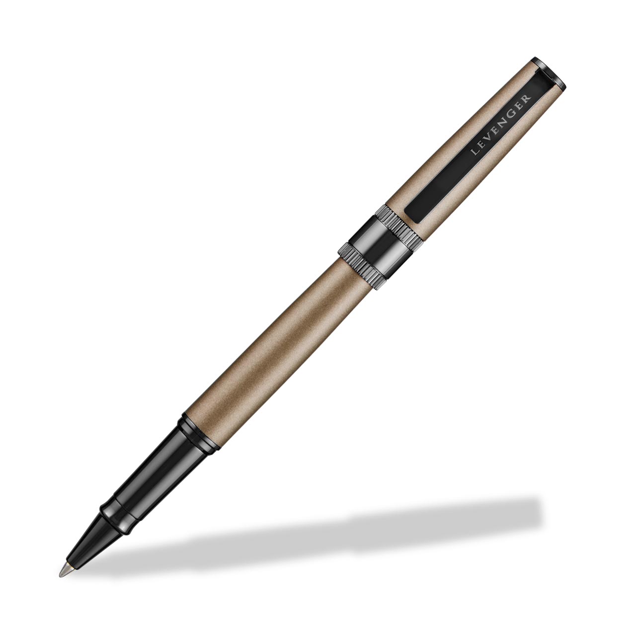 Engineer Pen in Brass with Matte Lacquer and Gear-Shift Ring