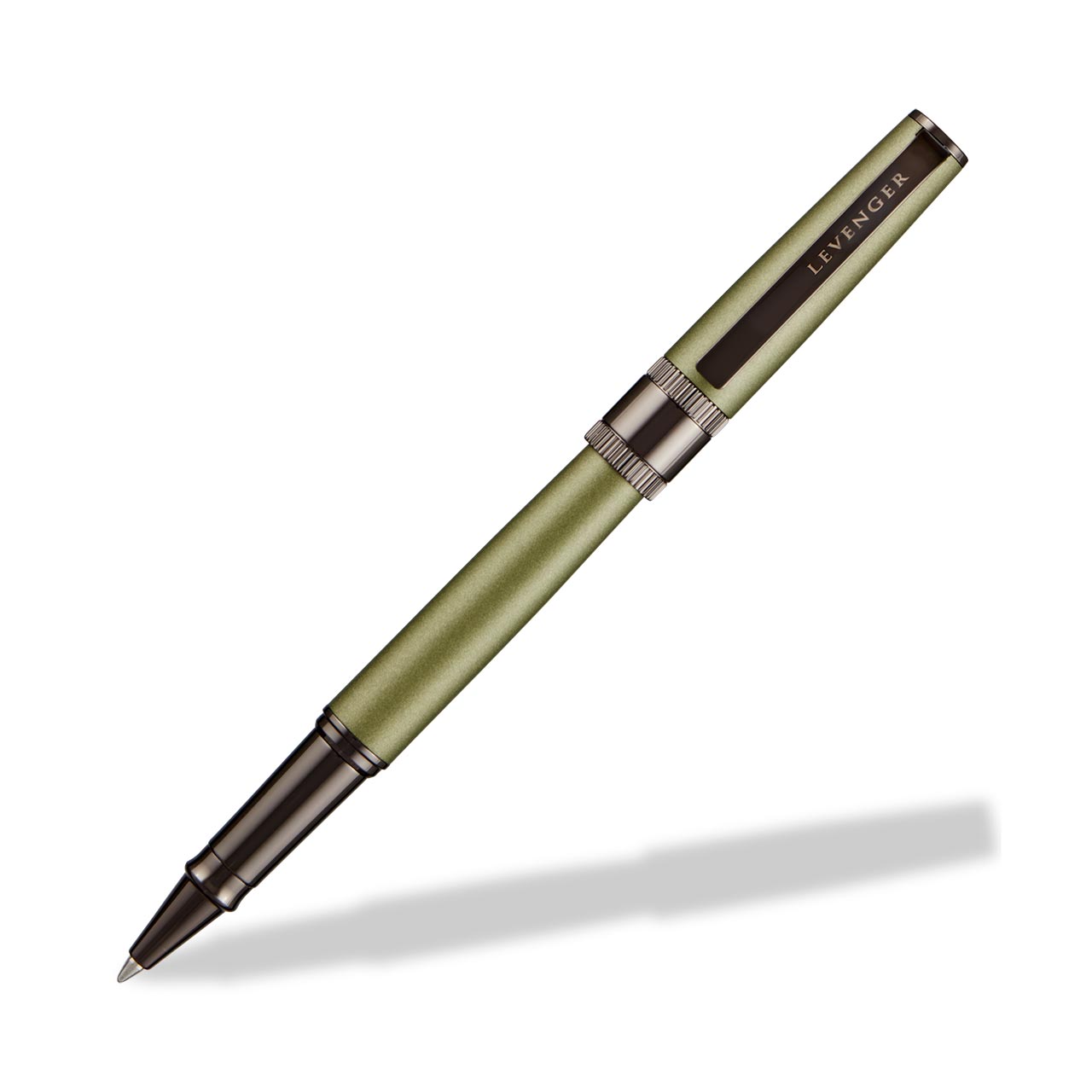 Engineer Pen in Brass with Matte Lacquer and Gear-Shift Ring