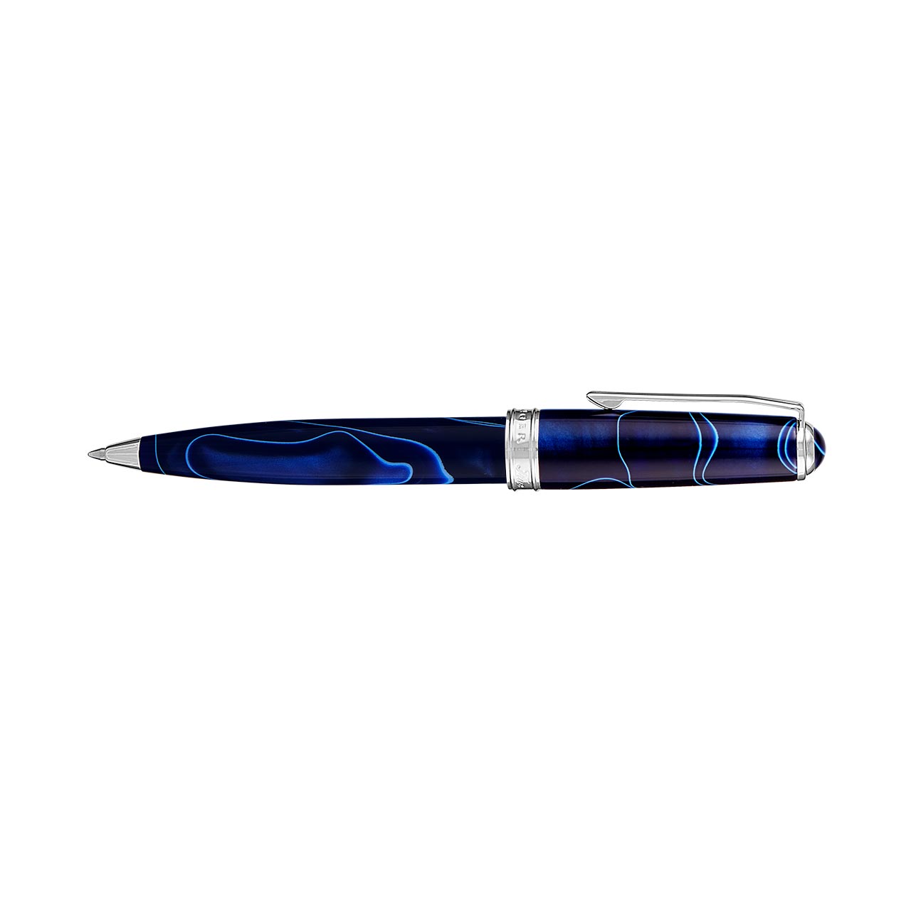True Writer Classic Midnight Spark Pen — Electric Blue Resin