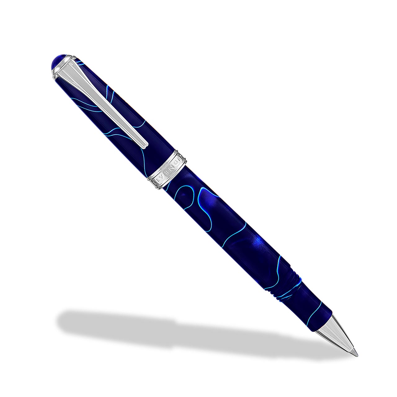 True Writer Classic Midnight Spark Pen — Electric Blue Resin