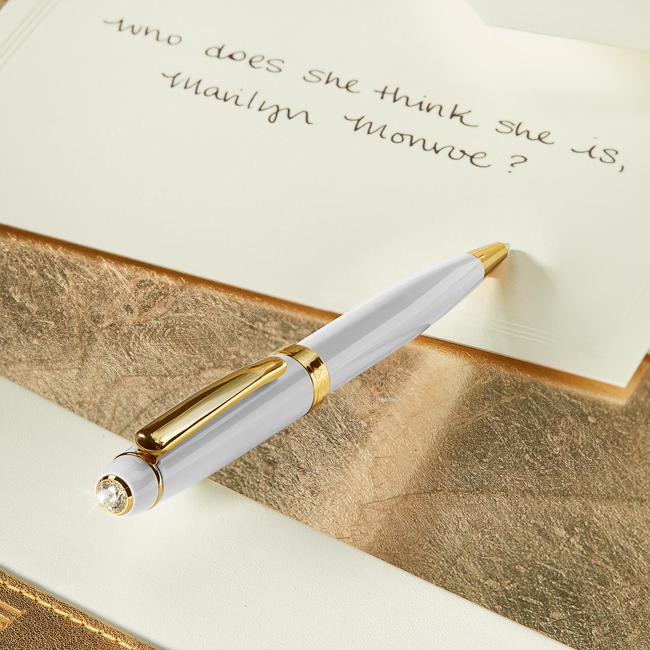 Marilyn Monroe Diamonds Ballpoint Pen with Swarovski Gem Cap