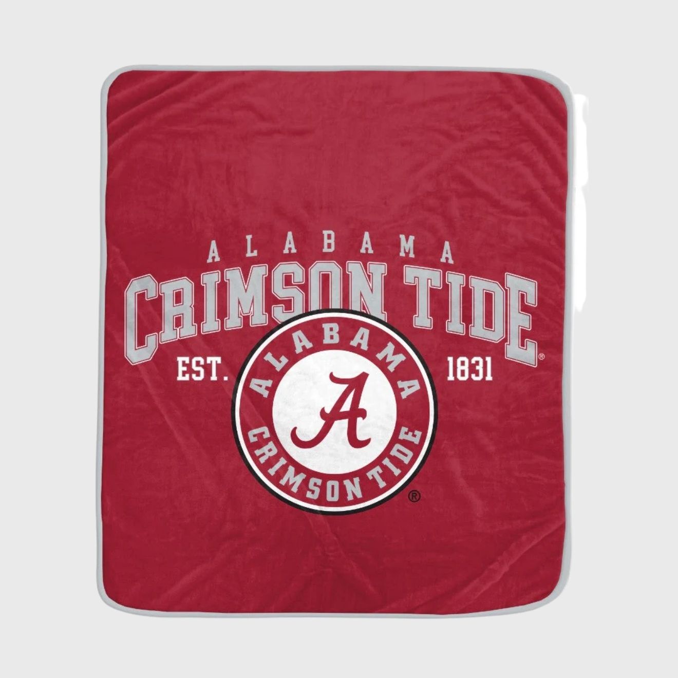 Alabama Crimson Tide Vintage Arch Block Fleece Throw Blanket 50x60