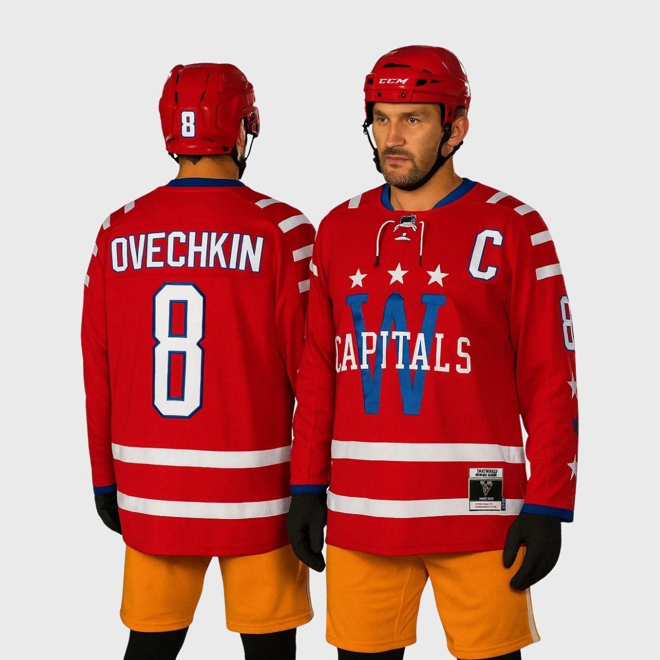 Alex Ovechkin 2015 Capitals Captain Patch Throwback Jersey