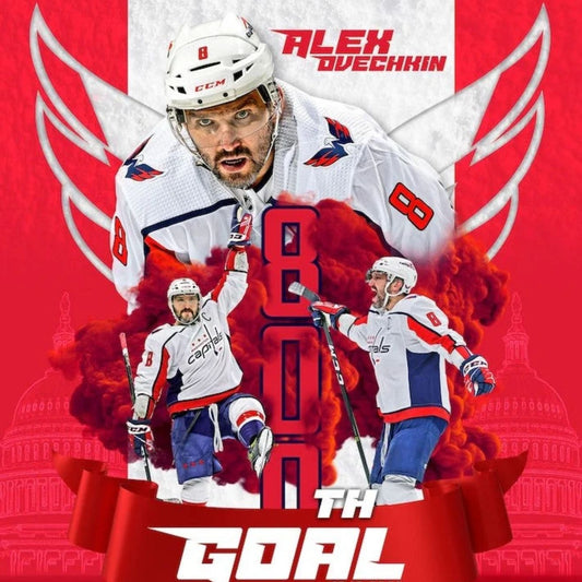 Alex Ovechkin 800th Career Goal Washington Capitals Collage Photo