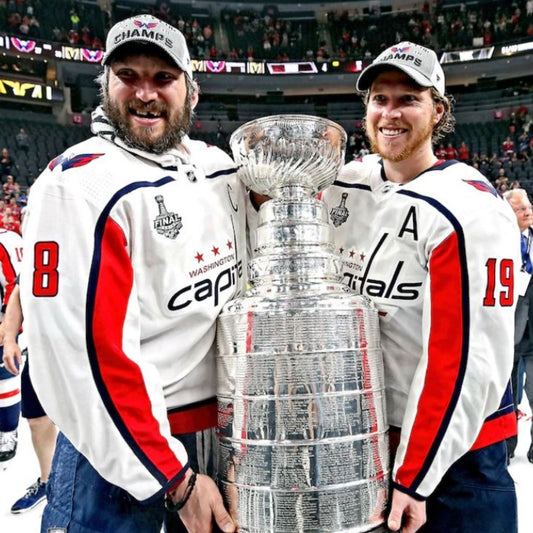 Alex Ovechkin & Nicklas Backstrom 2018 Stanley Cup Champions Photo