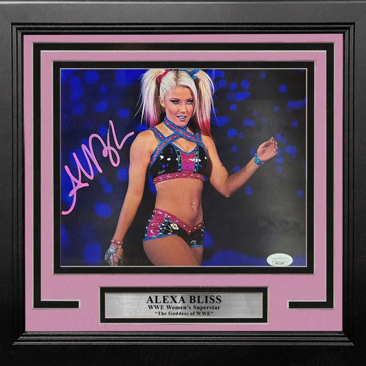 Alexa Bliss Autographed “Entrance” WWE Framed Photo – Official