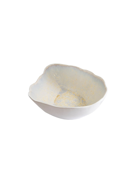 Handmade Pearl Extra Large Oyster Bowl for Coastal Entertaining