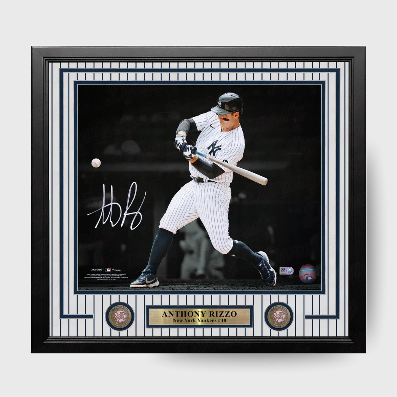 Anthony Rizzo Yankees Autographed 11" x 14" Framed Blackout Photo