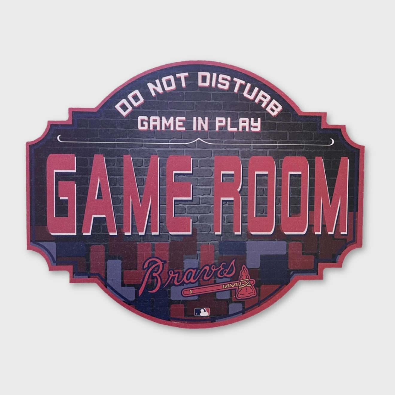 Atlanta Braves 12" Game Room Wood Sign – Perfect Fan Décor