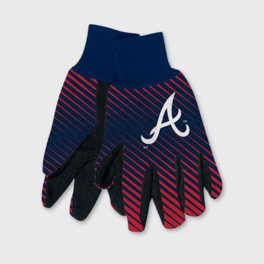 Atlanta Braves Adult Two-Tone Gloves – Officially Licensed MLB Gear