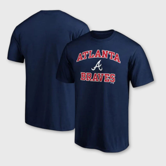 Atlanta Braves Heart & Soul T-Shirt – Navy Blue MLB Official