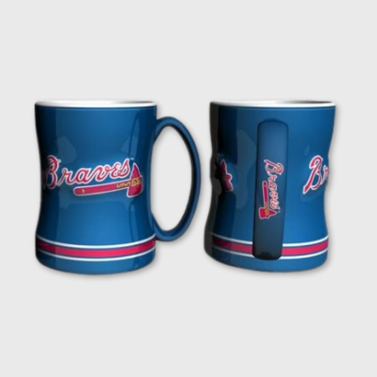 Atlanta Braves Logo Relief Coffee Mug – Official 14 oz Sculpted Mug