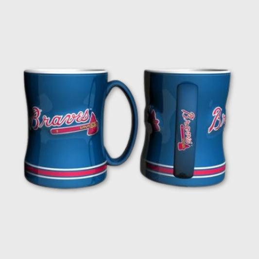 Atlanta Braves Logo Relief Coffee Mug – Official 14 oz Sculpted Mug