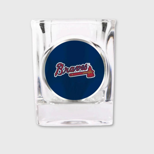 Atlanta Braves Square Shot Glass – Officially Licensed 2 oz