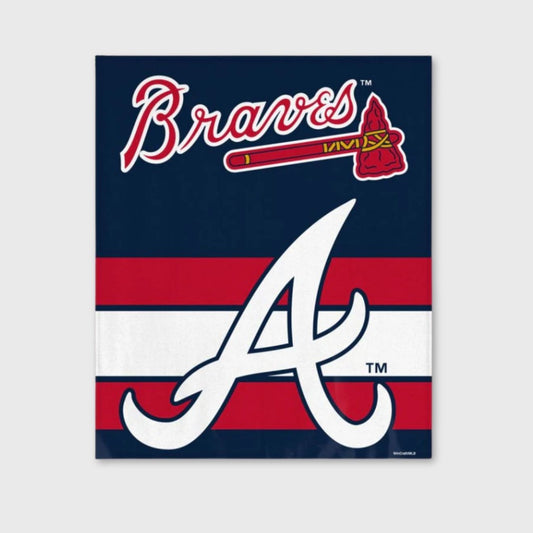Atlanta Braves Ultra Soft 50" x 60" Blanket – Official MLB Fleece