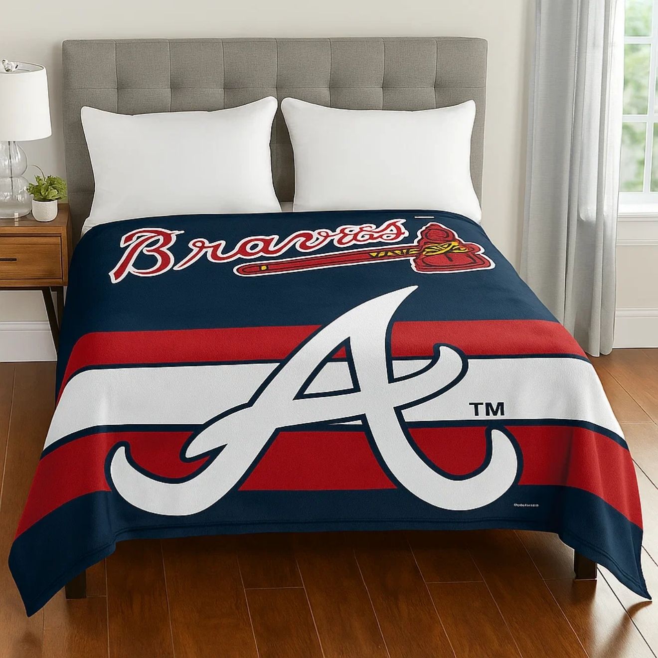 Atlanta Braves Ultra Soft 50" x 60" Blanket – Official MLB Fleece