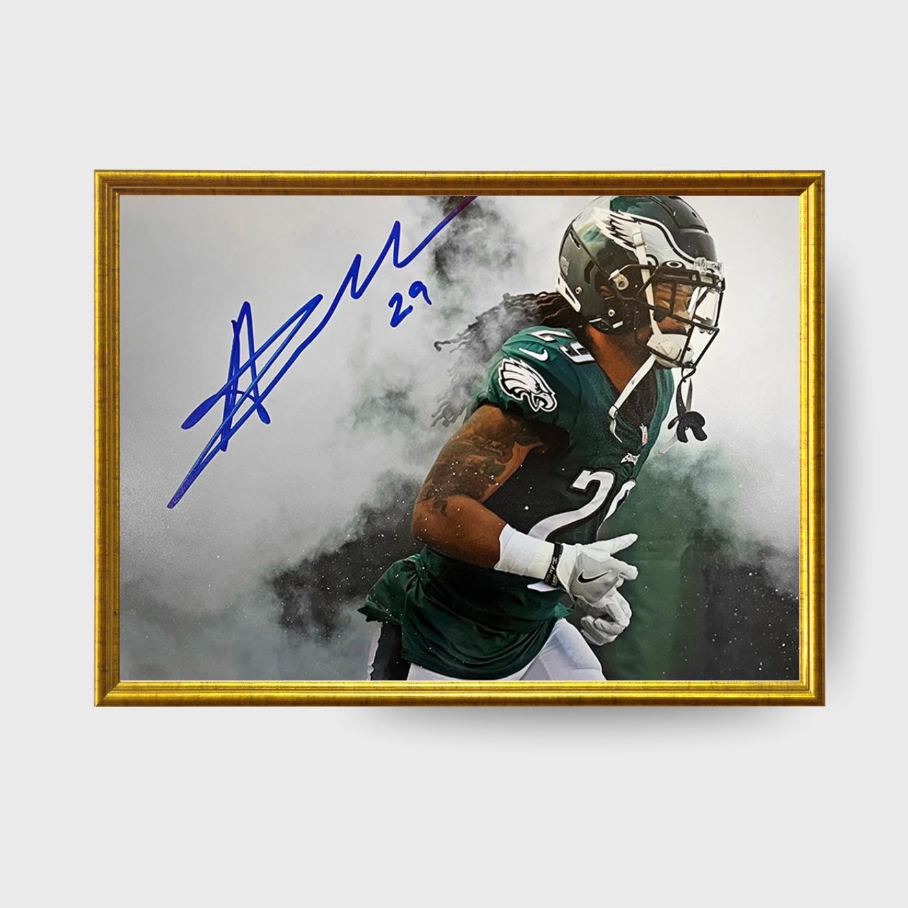 Avonte Maddox Eagles Autographed 8x10 Smoke Entrance Photo
