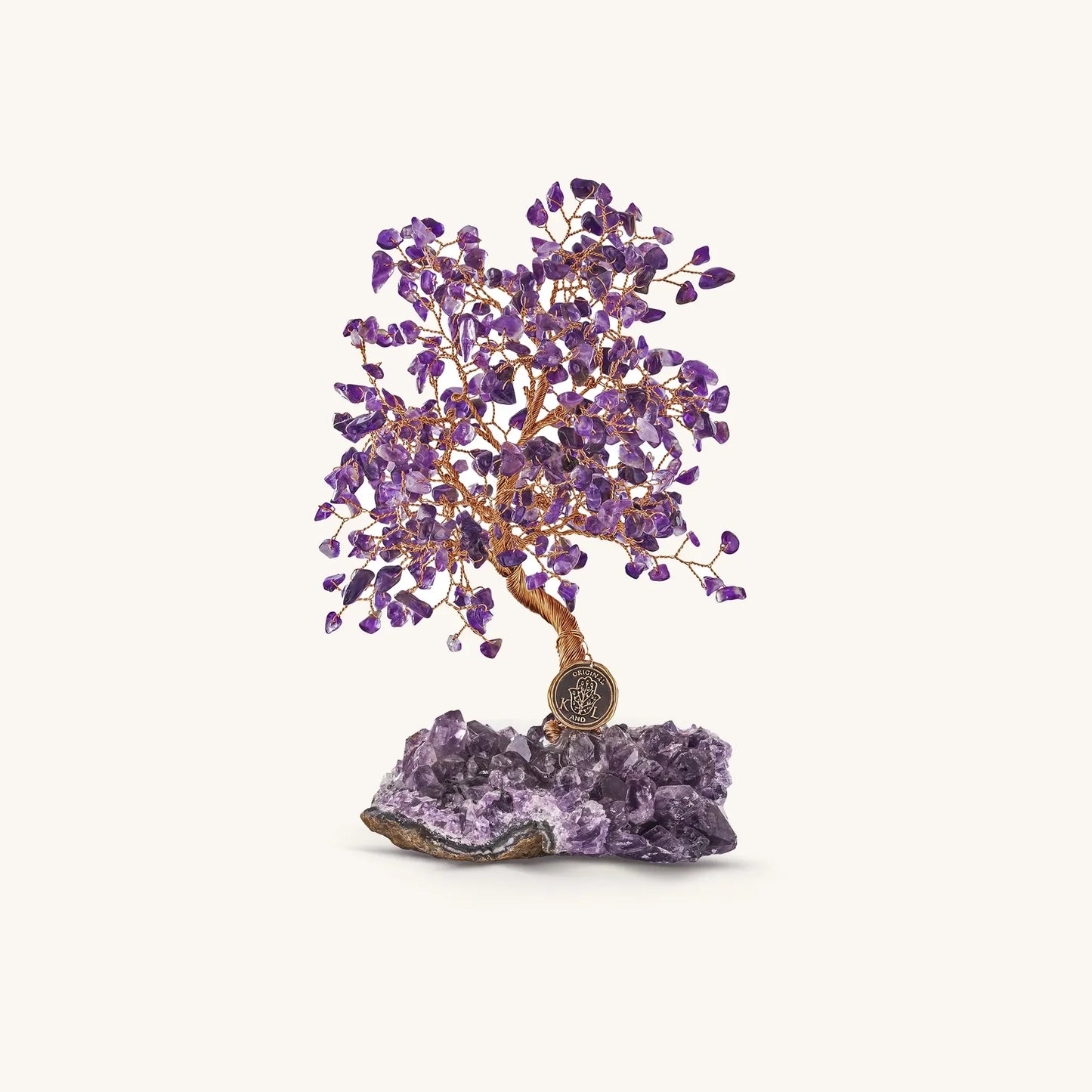 Calming Spirit Amethyst Feng Shui Tree — 8" Amethyst Geode Base