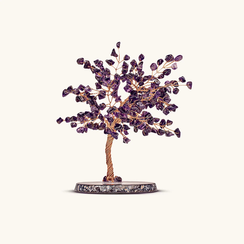Oasis Amethyst Feng Shui Tree of Life for Calm Focus Balance