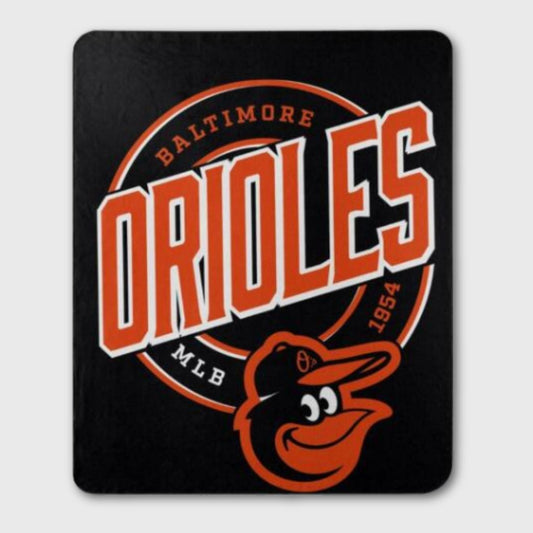 Baltimore Orioles Official 50x60 Soft Fleece Throw Blanket