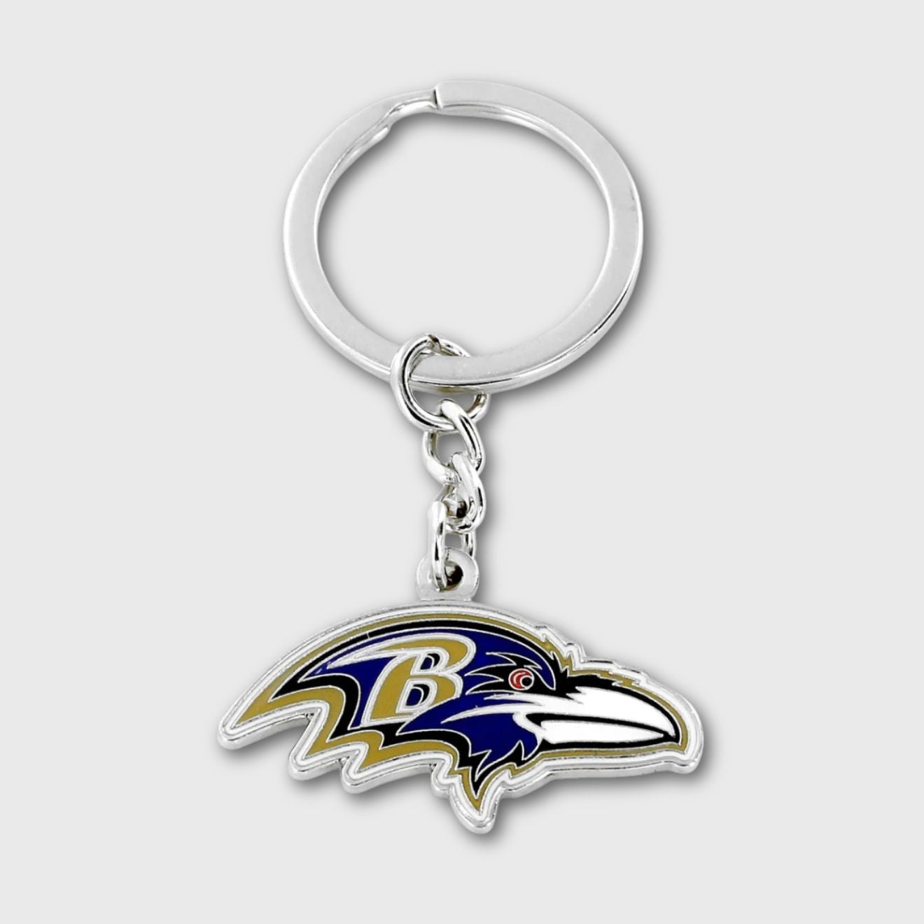 Baltimore Ravens Premium Metal Logo Keychain for True Fans