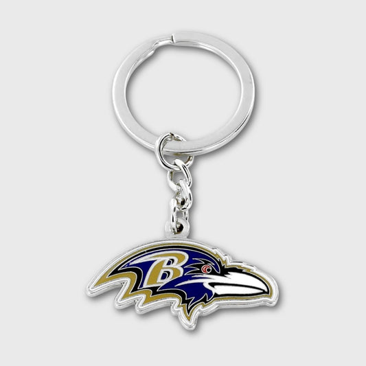 Baltimore Ravens Premium Metal Logo Keychain for True Fans