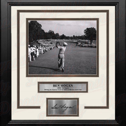 Ben Hogan 1950 US Open 1-Iron Shot Framed Photo