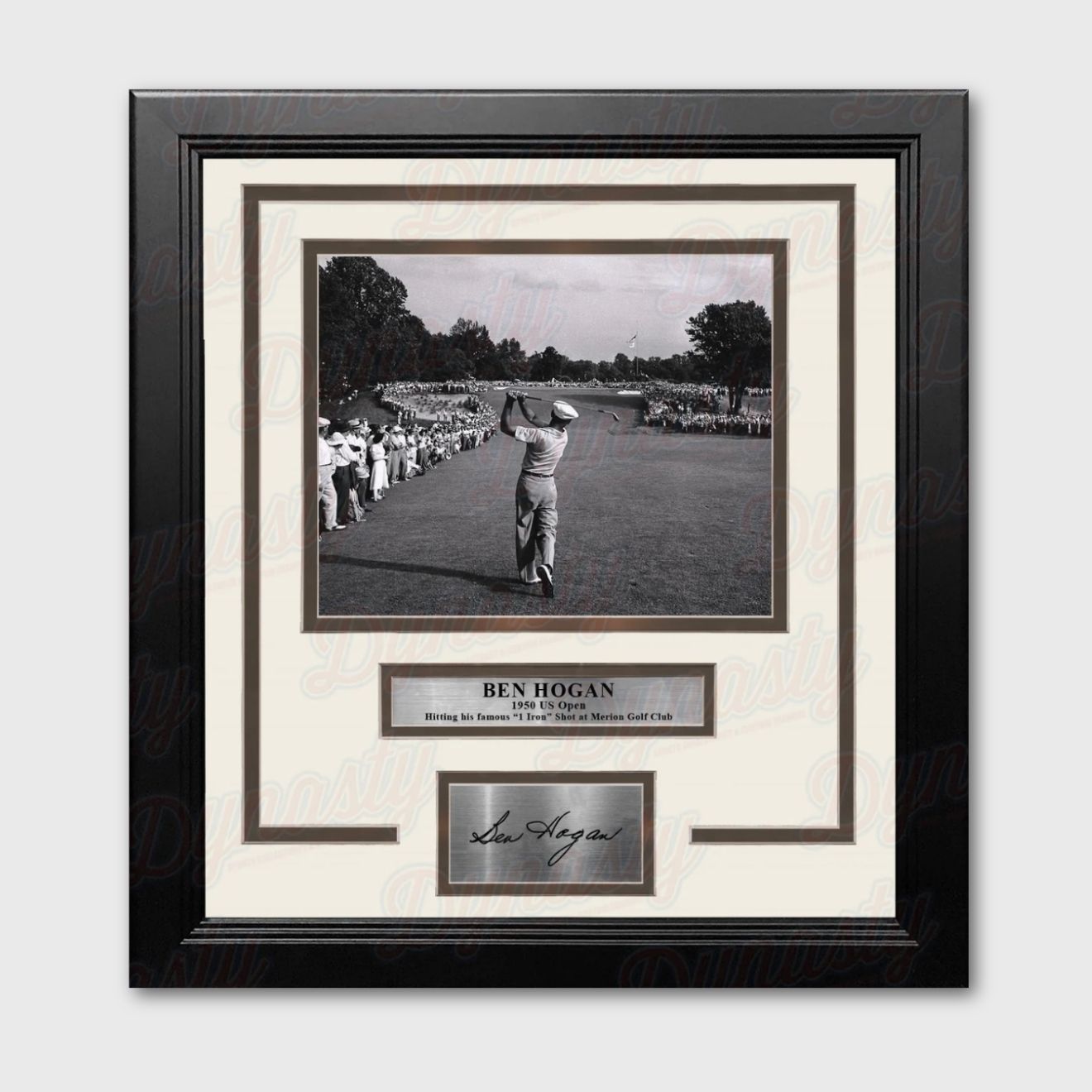 Ben Hogan 1950 US Open 1-Iron Shot Framed Photo