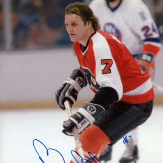 Bill Barber Autographed Philadelphia Flyers Action Hockey Photo